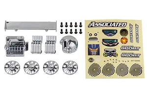 Traxxas 2.2/3.0" Off Road Tyres on Satin Chrome/Red Rims - Glued Wheels 2Pcs
