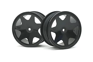 Traxxas 2.2/3.0" Off Road Tyres on Satin Chrome/Red Rims - Glued Wheels 2Pcs