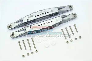 Traxxas 2.2/3.0" Off Road Tyres on Satin Chrome/Red Rims - Glued Wheels 2Pcs