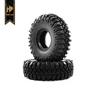 Traxxas 2.2/3.0" Off Road Tyres on Satin Chrome/Red Rims - Glued Wheels 2Pcs