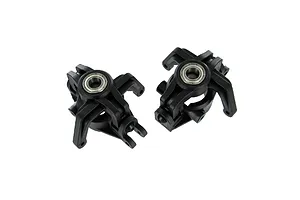 Traxxas 2.2/3.0" Off Road Tyres on Satin Chrome/Red Rims - Glued Wheels 2Pcs