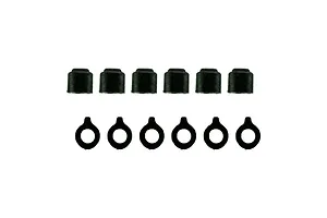 Traxxas 2.2/3.0" Off Road Tyres on Satin Chrome/Red Rims - Glued Wheels 2Pcs