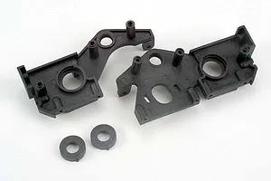 Traxxas 2.2/3.0" Off Road Tyres on Satin Chrome/Red Rims - Glued Wheels 2Pcs