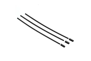 Traxxas 2.2/3.0" Off Road Tyres on Satin Chrome/Red Rims - Glued Wheels 2Pcs