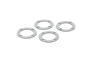 Traxxas 2.2/3.0" Off Road Tyres on Satin Chrome/Red Rims - Glued Wheels 2Pcs