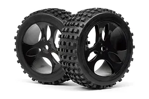 Axial 1.9 Black Rhino Primm Wheels, 12mm Hex, Black, 2pcs