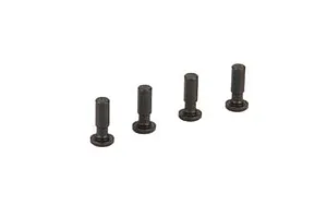 Camber links, front (TUBES charcoal gray-anodized, 7075-T6 aluminum, stronger than titanium) (2) (assembled with rod ends and hollow balls)/ aluminum wrench (1)