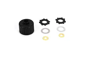 Camber links, front (TUBES charcoal gray-anodized, 7075-T6 aluminum, stronger than titanium) (2) (assembled with rod ends and hollow balls)/ aluminum wrench (1)