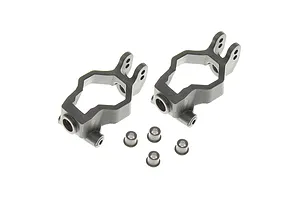 Traxxas 2.2/3.0" Off Road Tyres on Satin Chrome/Red Rims - Glued Wheels 2Pcs