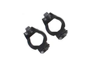 Traxxas 2.2/3.0" Off Road Tyres on Satin Chrome/Red Rims - Glued Wheels 2Pcs
