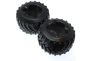 Axial 1.9 Black Rhino Primm Wheels, 12mm Hex, Black, 2pcs