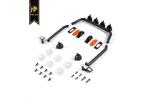 Traxxas 2.2/3.0" Off Road Tyres on Satin Chrome/Red Rims - Glued Wheels 2Pcs