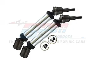STEEL+ALUMINIUM FRONT/REAR CVD DRIVE SHAFT -8PC SET MAB108FRS - SILVER