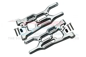 Traxxas 2.2/3.0" Off Road Tyres on Satin Chrome/Red Rims - Glued Wheels 2Pcs
