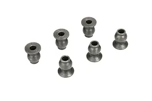 Traxxas 2.2/3.0" Off Road Tyres on Satin Chrome/Red Rims - Glued Wheels 2Pcs