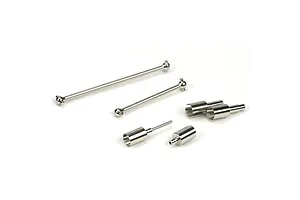 Traxxas 2.2/3.0" Off Road Tyres on Satin Chrome/Red Rims - Glued Wheels 2Pcs