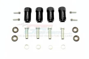 ALUMINUM HEX ADAPTERS 23MM THICK-20PC SET TRX4010/23MM - BLACK