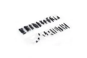 Traxxas 2.2/3.0" Off Road Tyres on Satin Chrome/Red Rims - Glued Wheels 2Pcs