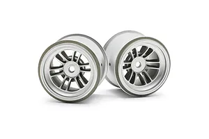 Axial 1.9 Black Rhino Primm Wheels, 12mm Hex, Black, 2pcs