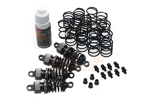Shock-Gear 55mm Damper Set for 1/10 RC Touring Car GunMetal
