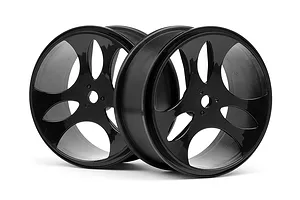 Axial 1.9 Black Rhino Primm Wheels, 12mm Hex, Black, 2pcs