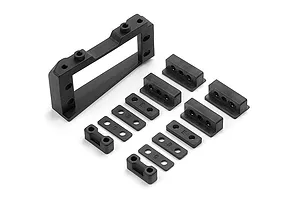 ALUMINUM FRONT ARMS -11PC SET SLA2W055 - BLACK