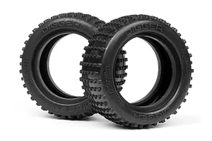 Traxxas 2.2/3.0" Off Road Tyres on Satin Chrome/Red Rims - Glued Wheels 2Pcs