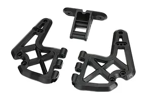 Traxxas 2.2/3.0" Off Road Tyres on Satin Chrome/Red Rims - Glued Wheels 2Pcs