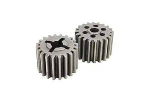 Traxxas 2.2/3.0" Off Road Tyres on Satin Chrome/Red Rims - Glued Wheels 2Pcs