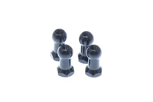 Traxxas 2.2/3.0" Off Road Tyres on Satin Chrome/Red Rims - Glued Wheels 2Pcs