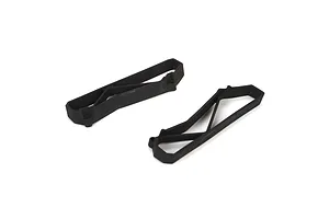 Traxxas 2.2/3.0" Off Road Tyres on Satin Chrome/Red Rims - Glued Wheels 2Pcs