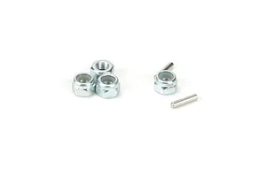 Traxxas 2.2/3.0" Off Road Tyres on Satin Chrome/Red Rims - Glued Wheels 2Pcs