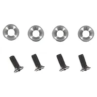 Traxxas 2.2/3.0" Off Road Tyres on Satin Chrome/Red Rims - Glued Wheels 2Pcs