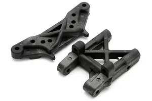 Traxxas 2.2/3.0" Off Road Tyres on Satin Chrome/Red Rims - Glued Wheels 2Pcs