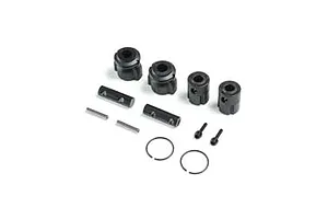 Camber links, front (TUBES charcoal gray-anodized, 7075-T6 aluminum, stronger than titanium) (2) (assembled with rod ends and hollow balls)/ aluminum wrench (1)