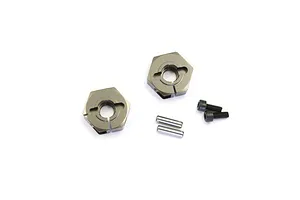 Axial 1.9 Black Rhino Primm Wheels, 12mm Hex, Black, 2pcs