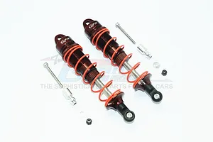 ALUMINUM FRONT ADJUSTABLE DAMPERS 110MM-10PC SET MAK110F - BROWN