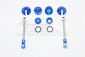 Traxxas 2.2/3.0" Off Road Tyres on Satin Chrome/Red Rims - Glued Wheels 2Pcs