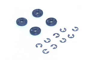 Traxxas 2.2/3.0" Off Road Tyres on Satin Chrome/Red Rims - Glued Wheels 2Pcs
