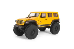 1/24 SCX24 2019 Jeep Wrangler JLU CRC 4WD Rock Crawler Brushed RTR, Yellow