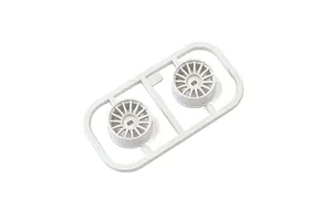 Traxxas 2.2/3.0" Off Road Tyres on Satin Chrome/Red Rims - Glued Wheels 2Pcs