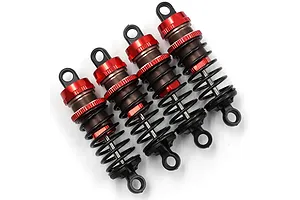 Aluminum Big Bore Go 60mm Damper Set 4pcs for 1/10 RC OnRoad OffRoad Red