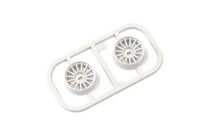 Traxxas 2.2/3.0" Off Road Tyres on Satin Chrome/Red Rims - Glued Wheels 2Pcs