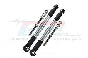 ALUMINUM FRONT TURNBUCKLE FOR STEERING -10PC SET BR162 - SILVER