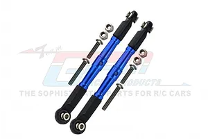 ALUMINUM FRONT TURNBUCKLE FOR STEERING -10PC SET BR162 - BLUE