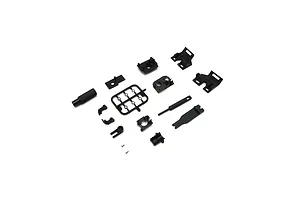 Shock caps, aluminum (gray-anodized), GTX shocks (4)/ spacers (8)