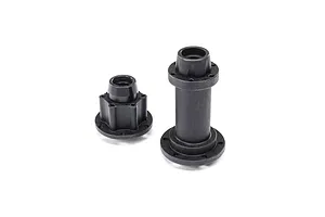 Traxxas 2.2/3.0" Off Road Tyres on Satin Chrome/Red Rims - Glued Wheels 2Pcs