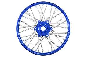 Traxxas 2.2/3.0" Off Road Tyres on Satin Chrome/Red Rims - Glued Wheels 2Pcs