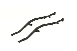 Camber links, front (TUBES charcoal gray-anodized, 7075-T6 aluminum, stronger than titanium) (2) (assembled with rod ends and hollow balls)/ aluminum wrench (1)