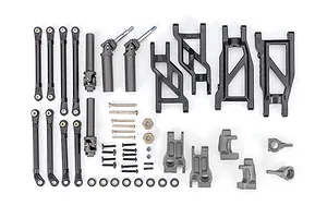 Outer Driveline &amp; Suspension Upgrade Kit, extreme heavy duty, gray (fits Rustler2WD or Stampede2WD)